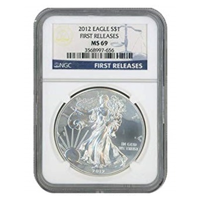 2012 1oz USA Silver Eagle MS-69 NGC - Early Release